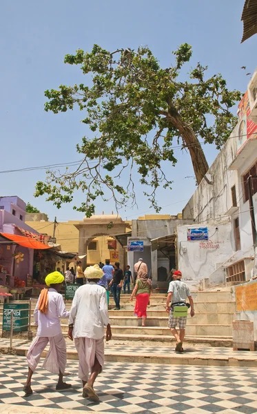 Commerce de rue dans la ville indienne de Jodhpur — Photo