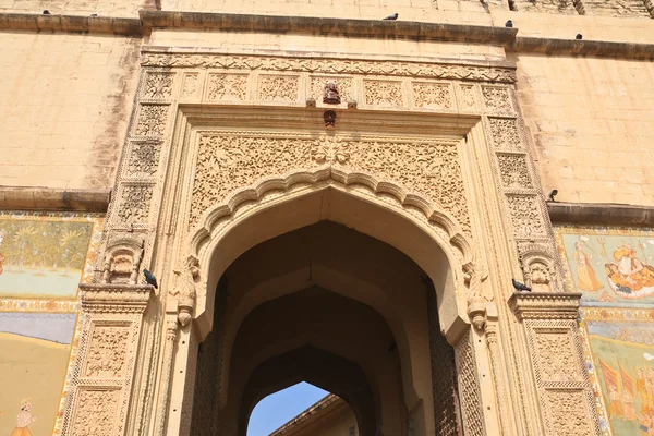 India, Jodhpur entrada fuerte Merangarh — Foto de Stock