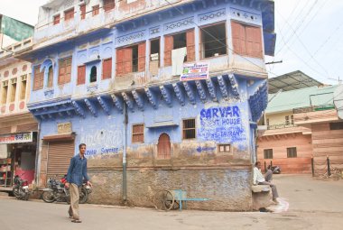Jodhpur şehir caddede. Rajasthan, Hindistan