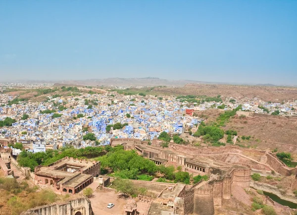 Jodhpur - modré město. Rajasthan, Indie — Stock fotografie