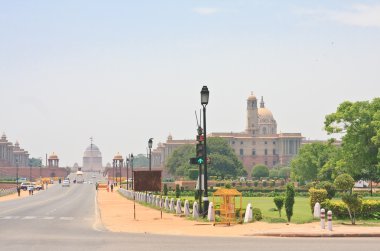 Esplanade Rajpath. Hindistan hükümetinin binalar. Villası