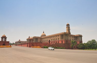 Esplanade Rajpath. Hindistan hükümetinin binalar. Yeni Delhi