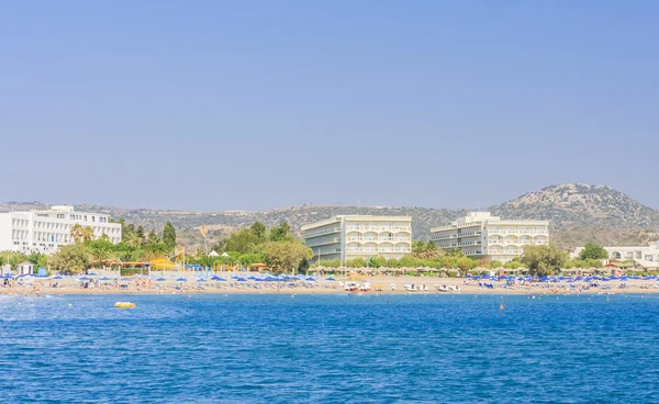 Vacation at sea. The resort of Faliraki. Rhodes Island. Greece — Stock Photo, Image