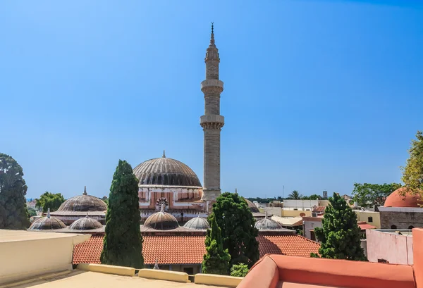 Suleymaniye moskee. Old Town. Rhodes. Griekenland — Stockfoto