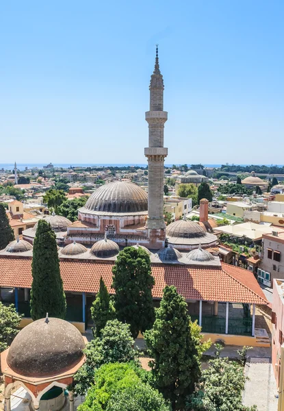 Suleymaniye Mosque. Old Town. Rhodes. Greece — Stock Photo, Image