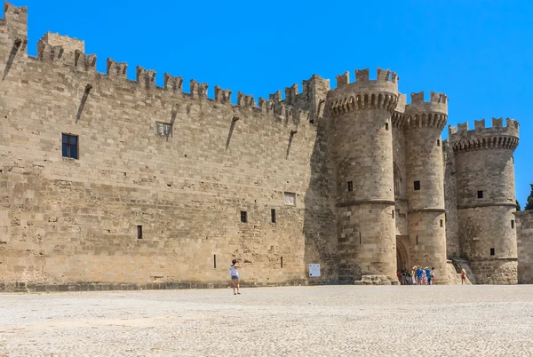 Paleis van de grootmeesters. Old Town. Rhodos eiland. Griekenland — Stockfoto