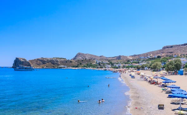 Stegna beach resort. Rodos Adası. Yunanistan — Stok fotoğraf