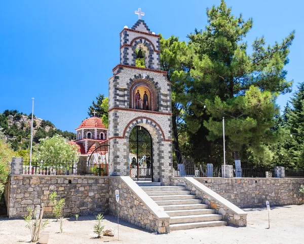 Ingang van de kerk. Rhodos eiland. Griekenland — Stockfoto