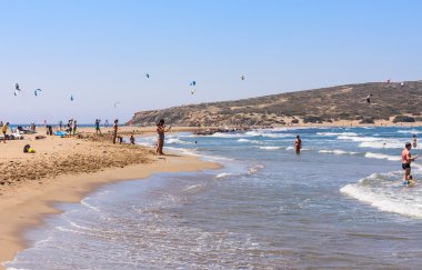 Berzah Prasonisi sahilde. Rodos Adası. Yunanistan
