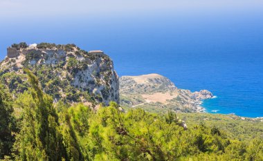 Monolithos castle. Rodos Adası. Yunanistan