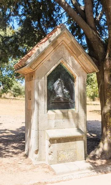 Bas-relief on the mall "The Way to Calvary". Mount Filerimos. Rh — Stock Photo, Image