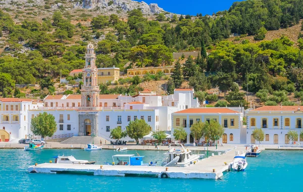 Klosterpanormitis. Symi-Insel. Griechenland — Stockfoto