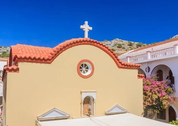 Panormitis kláštera. ostrov Symi. Řecko — Stock fotografie