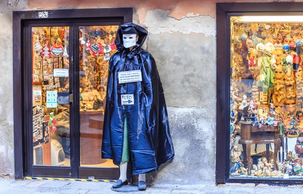 Living sculpture in the costume of Casanova. Venice. Italy — Stock Photo, Image