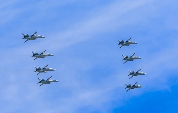 8 Sukhoi Su-24M (Fencer) — Stock Photo, Image