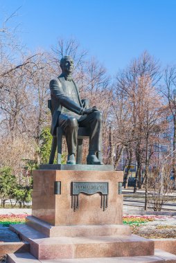 Monument to Sergei Rachmaninoff. Passion Boulevard. Moscow