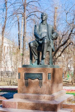 Monument to Sergei Rachmaninoff. Passion Boulevard. Moscow