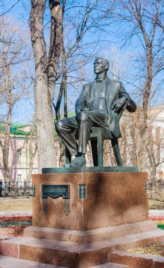 Monument to Sergei Rachmaninoff. Passion Boulevard. Moscow