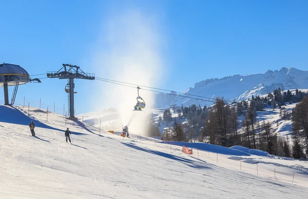 Skidorten Selva di Val Gardena, Italien — Stockfoto