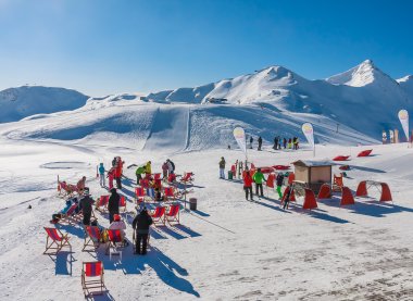  Kayak Merkezi Livigno. İtalya