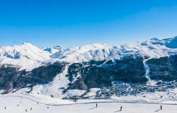 Ośrodek narciarski Livigno. Włochy — Zdjęcie stockowe