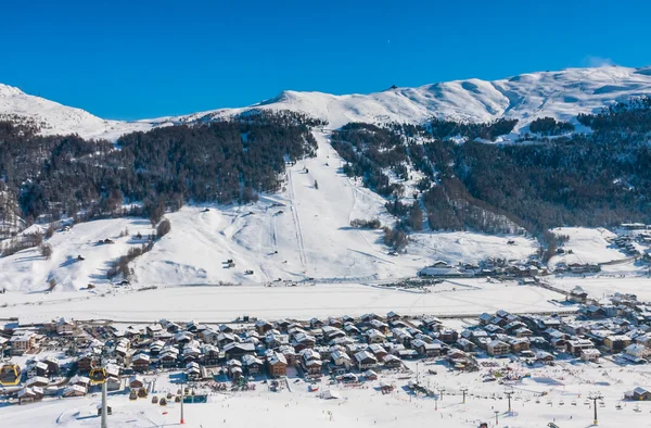 Skigebiet Livigno. Italien — Stockfoto