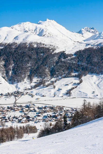 Skigebiet Livigno. Italien — Stockfoto