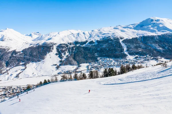 Χιονοδρομικό κέντρο Livigno. Ιταλία — Φωτογραφία Αρχείου