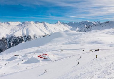 Kayak Alpleri'ndeki bir bakış. Livigno, İtalya