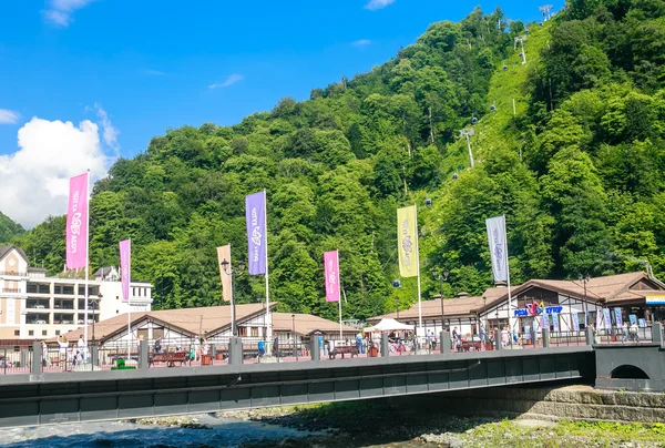 Lyžařský areál "Rosa Chutor", Soči, Rusko — Stock fotografie