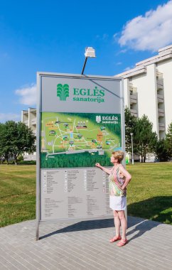 Planı sanatoryum kadındı. Druskininkai, Litvanya