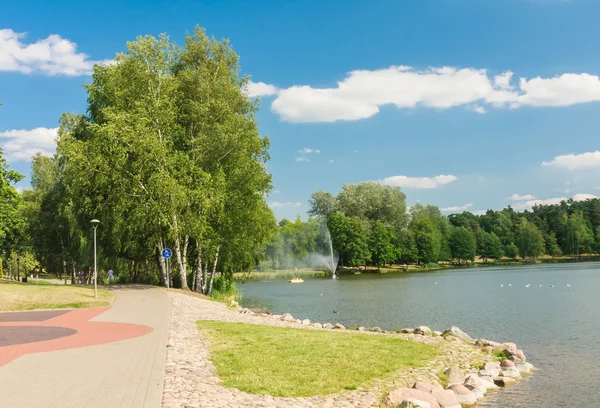 Lago Druskonis. Resort Druskininkai. Lituania — Foto Stock