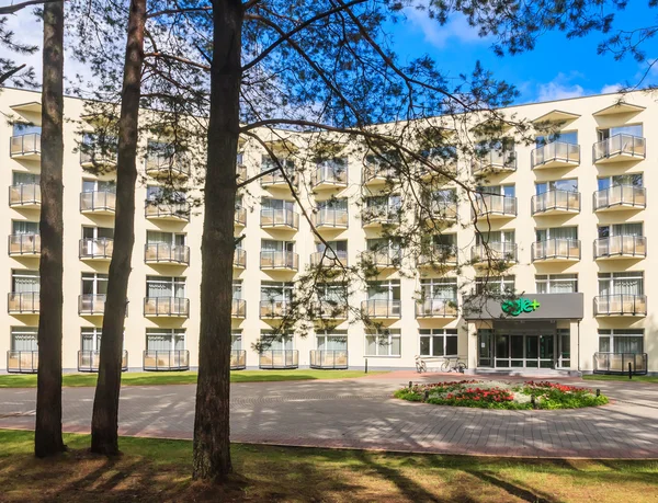 Ingresso al sanatorio "Egle +". Druskininkai, Lituania — Foto Stock