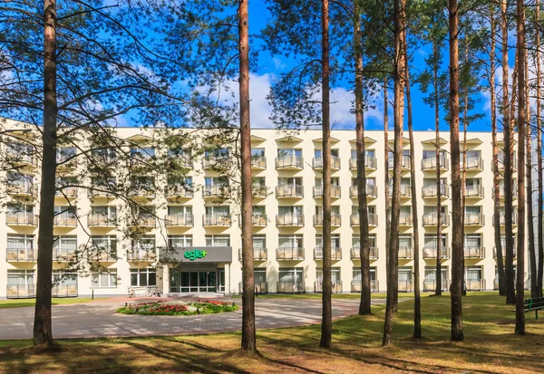 Ingresso al sanatorio "Egle +". Druskininkai, Lituania — Foto Stock