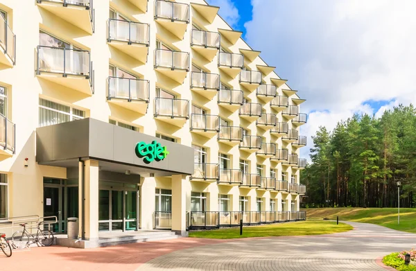 Ingresso al sanatorio "Egle +". Druskininkai, Lituania — Foto Stock