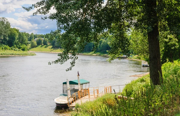 Vista del río Neman. Druskininkai, Lituania — Foto de Stock