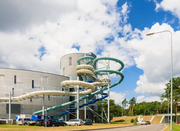 Csúszda, az Aquapark, Druskininkai, Litvánia — Stock Fotó