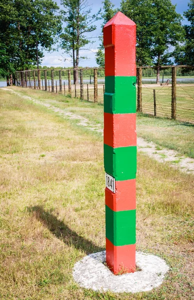 Border post. Grutas Park. Lithuania — Stock Photo, Image