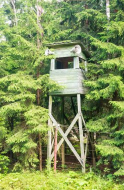 Devriye watchtower. Grutas Park. Litvanya