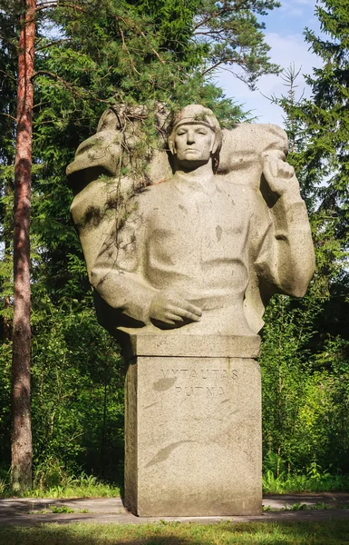 Monument V.K. Putna. Grutas Park. Lithuania — Stock Photo, Image