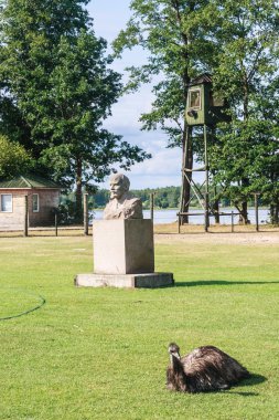 Grutas Park. Bust of Lenin. Lithuania