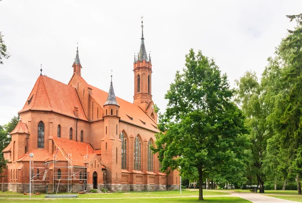 Catholic church of St. Mary of the Scapular. Druskininkai — Zdjęcie stockowe