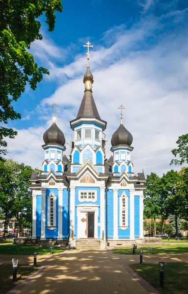 Iglesia de la Madre de Dios "Todos los afligidos". Druskininkai, Lituania — Foto de Stock