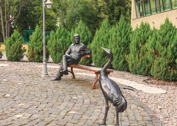 Monument Donatas Banionis. Druskininkai, Lithuania — Stock Photo, Image