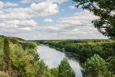 Neman Nehri manzarası. Liskiava. Litvanya