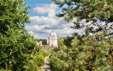 XVIII. yüzyılın mimari topluluğu görünümünü. Liskiava. Litvanya