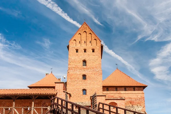 El castillo de la isla. Trakai, Lituania — Foto de Stock