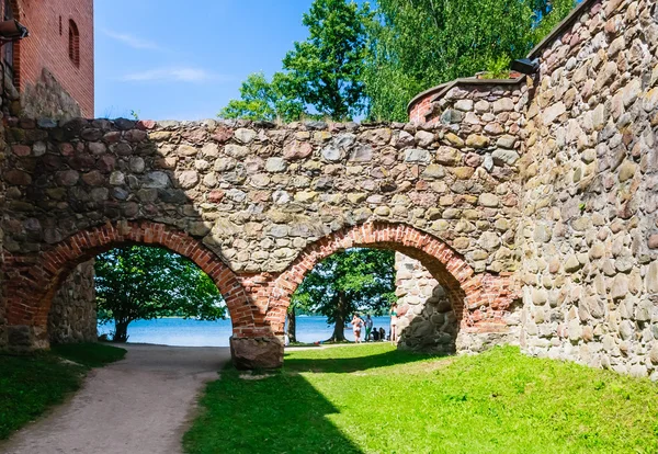 Замок на острові. Тракай, Литва — стокове фото