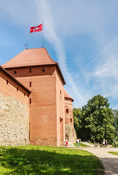 Il castello sull'isola. Trakai, Lituania — Foto Stock