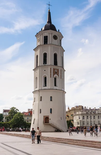 The bell tower of the Cathedral. Vilnius, Lithuania — Stockfoto